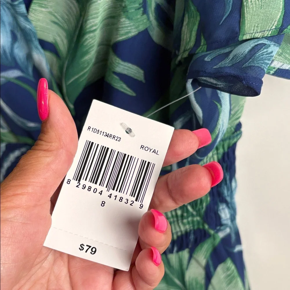 Rabbit Rabbit Rabbit Blue and Green Patterned Dress - Picture 5 of 15